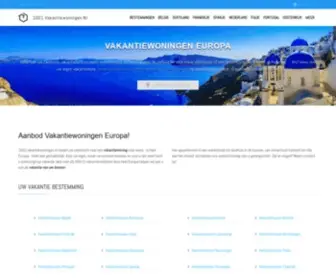 1001Vakantiewoningen.nl(Vakantiewoningen Europa) Screenshot