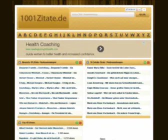 1001Zitate.de(Zitate & Redewendungen) Screenshot