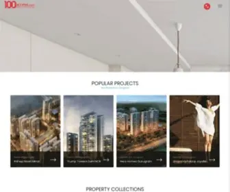 100Acress.com(Property in Gurgaon) Screenshot