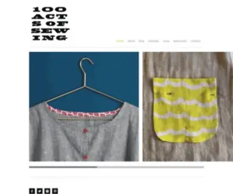 100Actsofsewing.com(100 Acts of Sewing) Screenshot