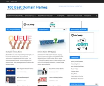 100BestDomainnames.com(100 Best Domain Names) Screenshot