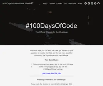 100Daysofcode.com(#100DaysOfCode Official Website) Screenshot