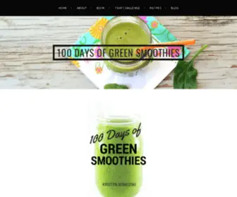 100Daysofgreensmoothies.com(100 Days of Green Smoothies) Screenshot