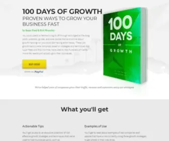 100Daysofgrowth.com(Growth Hacking eBook) Screenshot