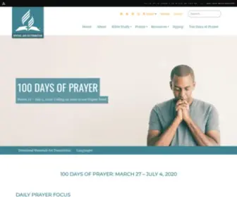 100Daysofprayer.org(100 Days of Prayer) Screenshot