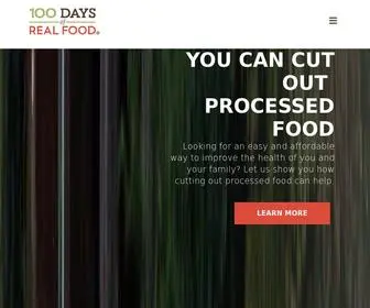 100Daysofrealfood.com(Recipes & Advice for Healthy Families) Screenshot