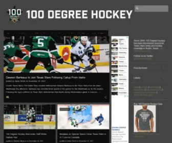 100Degreehockey.com(100 Degree Hockey) Screenshot