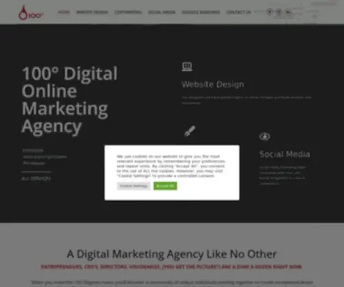 100Degrees.com(Online Marketing) Screenshot