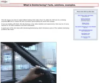 100FPS.com(The best method to deinterlace movies) Screenshot