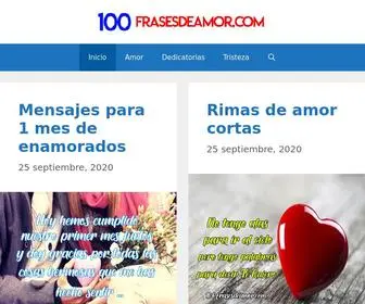 100Frasesdeamor.com(Las Mejores FRASES DE AMOR Bonitas) Screenshot