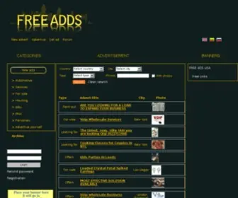 100Freeadds.com(100 free ads) Screenshot