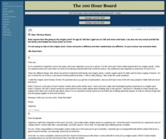 100Hourboard.org(The 100 Hour Board) Screenshot