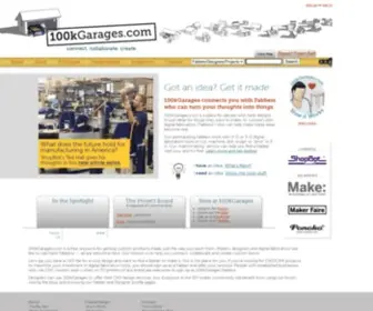 100Kgarages.com(Where projects are made by digital fabricators (fabbers) working with 2) Screenshot