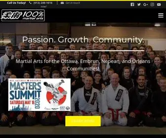 100Martialarts.com(Ottawa Kids Martial Arts) Screenshot