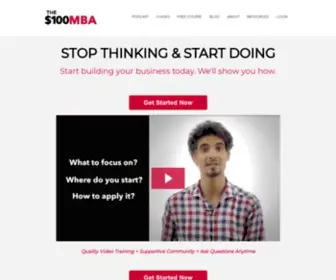 100Mba.net(The $100 MBA) Screenshot