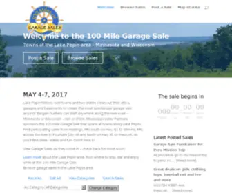 100Milegaragesale.org(100 Miles of Garage Sales and More) Screenshot