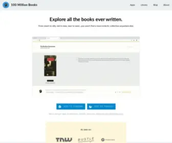 100Millionbooks.org(100 Millionbooks) Screenshot
