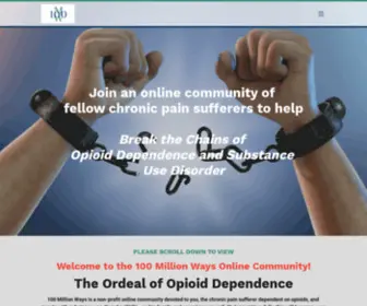 100MW.org(Opioid Dependence) Screenshot