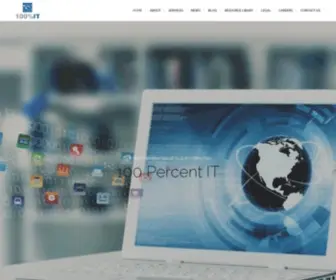 100Percentit.com(IT Managed Services based in Newbury Berkshire) Screenshot