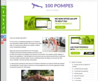 100Pompes.com(100 Pompes) Screenshot