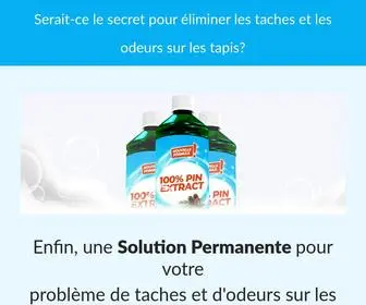 100Pourcentpin.be(100% Pin Extract pour un nettoyage tapis & moquettes et plus) Screenshot