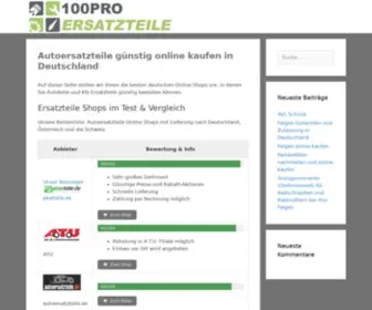 100Pro-Ersatzteile.de(Autoteile & Ersatzteile g) Screenshot