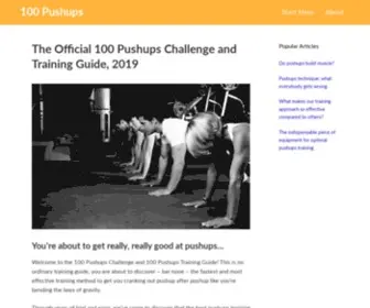 100Pushups.com(The 100 Pushups training program) Screenshot