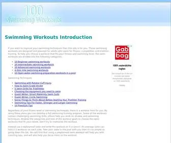 100Swimmingworkouts.com(Welcome) Screenshot