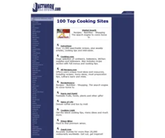 100Topcookingsites.com(100 Top Cooking Sites) Screenshot