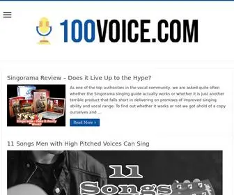 100Voice.com(100 Voice) Screenshot