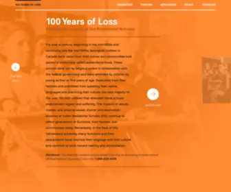 100Yearsofloss.ca(100 Yearsofloss) Screenshot