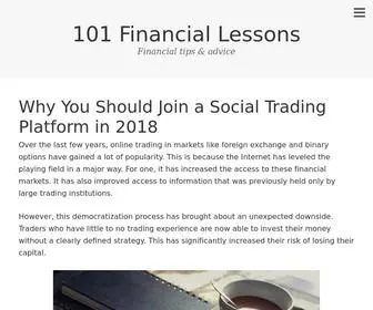 101Financiallessons.com(101 Financial Lessons) Screenshot