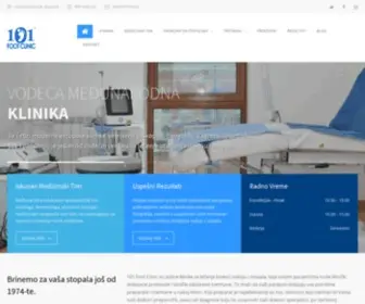 101Foot.rs(Klinika za uspešno lečenje različite oblike bolesti noktiju i kože stopala i dlalnova) Screenshot