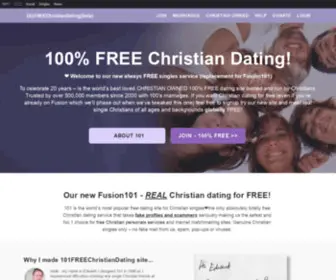 101Freechristiandating.com(101FREEChristianDating new site) Screenshot