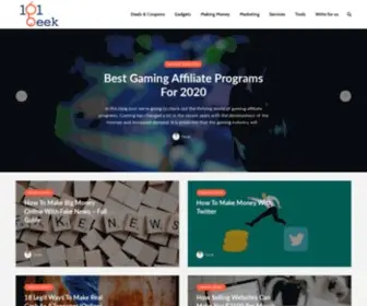 101Geek.com(Homepage) Screenshot