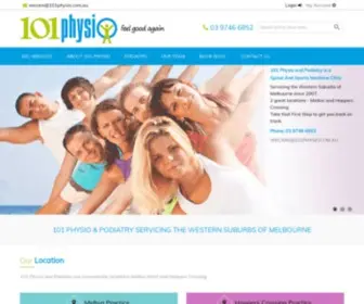 101PHysio.com.au(101 Physio and Podiatry are a Spinal And Sports Medicine Clinic @ 2 Great locations) Screenshot