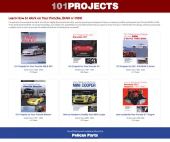 101Projects.com(Do-it-Yourself Project Books for Porsche, BMW, and MINI) Screenshot