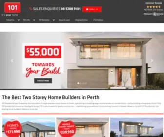 101Residential.com.au(Two Storey Home Builders) Screenshot