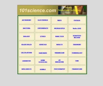 101Science.com(Science for Everyone) Screenshot