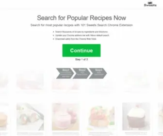 101Sweets.com(Popular Dessert Recipes101Sweets) Screenshot