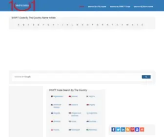 101Swiftcodes.com(SWIFT code) Screenshot