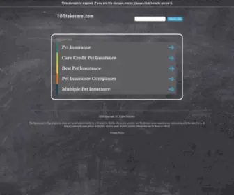 101Takecare.com(101 Takecare) Screenshot