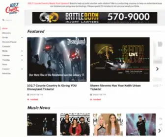 1027Coyotecountry.com(102.7 Coyote Country) Screenshot