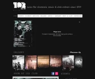 102Club.net(Nachtclub Techhouse) Screenshot