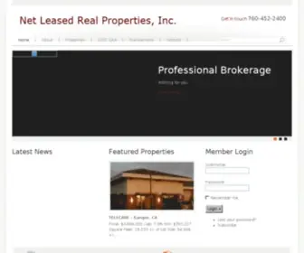 1031NNNsearch.com(Net Leased Real Properties) Screenshot