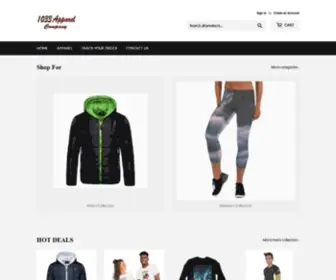 1033Apparelcompany.com(1033 Apparel Company) Screenshot