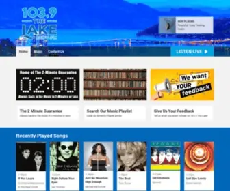 1039Thelake.com(Kelowna's Soft Rock) Screenshot