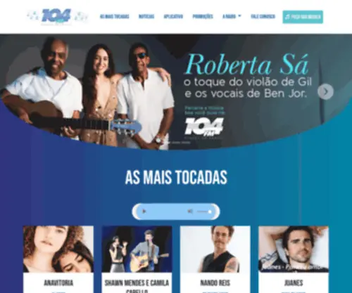 104Fmnatal.com.br(Rádio 104 FM) Screenshot