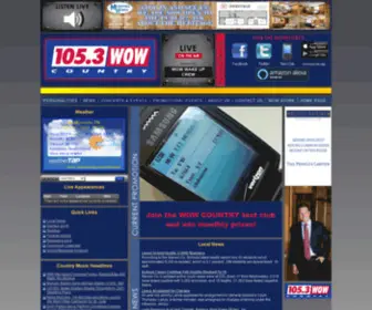 1053Wowcountry.com(105.3 WOW COUNTRY) Screenshot