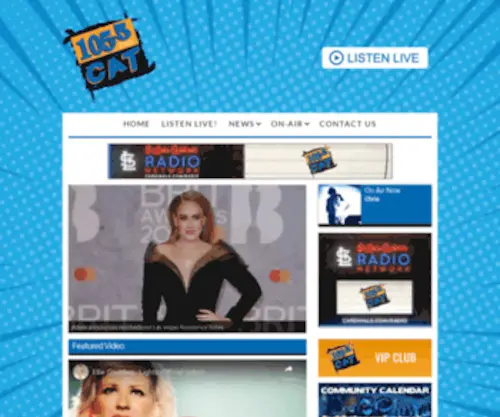 1055Thecat.com(Paducah's #1 Hit Music Station) Screenshot